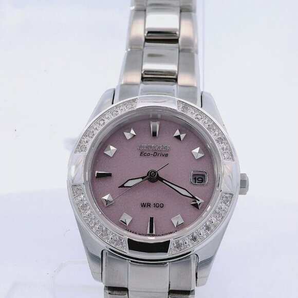 New Citizen Pink Diamond 26mm Ladies Watch! WOW! main image 4
